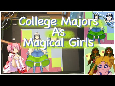 Drawing College Majors as Magical Girls