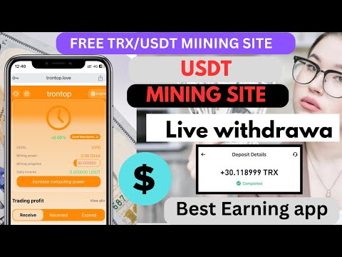 New USDT Earning platform | fast login 50 dollar | longtime trusted USDT Mining site