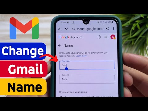 How to Change Gmail Name | Gmail id name kaise badle | Gmail Name Change