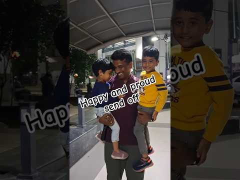 Send off to their dad#ytshorts #trending #viralshorts #happy#sendoff #father #fatherson #fatherlove