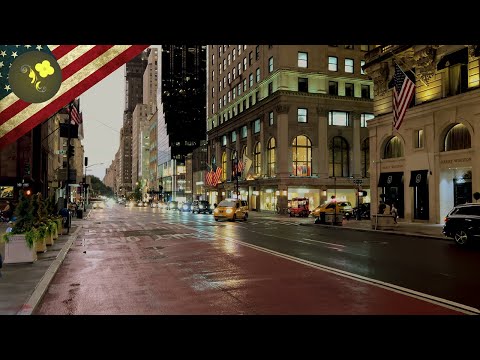 Manhattan Luxury: 4K 5th Avenue Walk / New York Manhattan Walking Tour