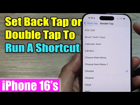 iPhone 16/16 Pro Max: How to Set Back Tap or Double Tap To Run A Shortcut