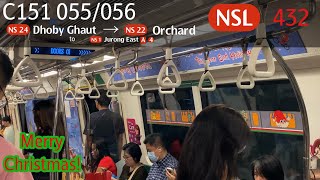 [SMRT] [Last Christmas] Kawasaki Heavy Industries C151 [055/056] - Dhoby Ghaut » Orchard (NSL)