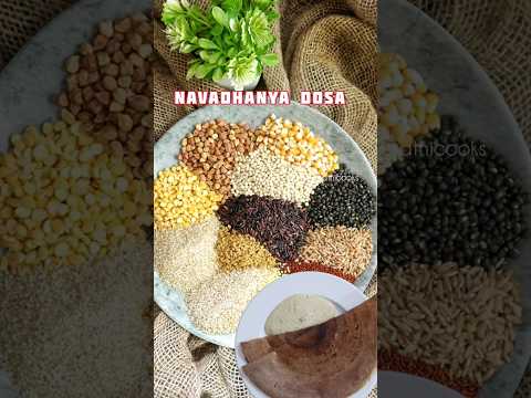 Navadhanya Dosa Recipe #bharathicooks #cooking #shorts