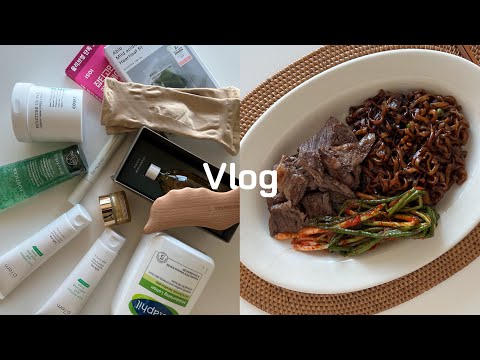 주말 vlog | 올리브영 세일 하울 (feat. 20만 원) | 짜왕 & 파김치 꿀조합 😋 | 프렌치 레스토랑 오부이용 | 현백 압구정 쇼핑 | 카페 몬지