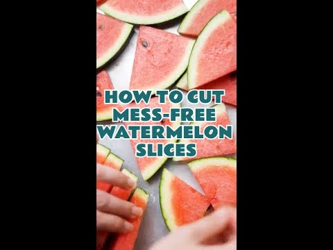 The ultimate hack for cutting watermelons 🍉