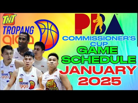 TALK 'N TEXT TROPANG GIGA GAME SCHEDULE THIS JANUARY 2025 | PBA COMMISSIONER'S CUP 2024-25