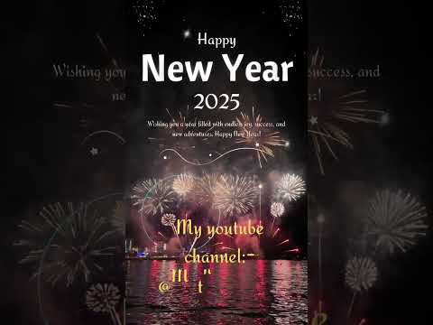 🎉 Happy New Year 2025 🎆 Elegant Wishes Video with Stunning Design & Style ✨ #happynewyear2025