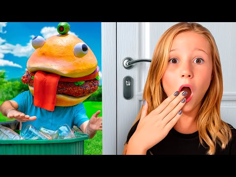 Nastya and Dad vs. Garbage Monster - 1 Hour fun story about cleanliness for children