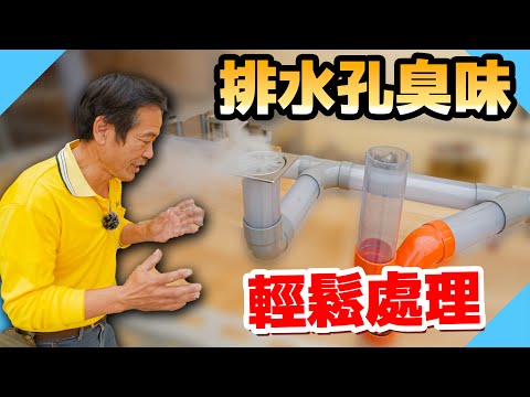 浴室排水孔臭味原因？換這個輕鬆解決【水電爸爸】