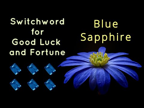 Switchword for Good Luck and Fortune | Blue Sapphire