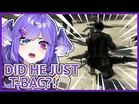 NPC T-Bags in front of Selen [Nijisanji EN]