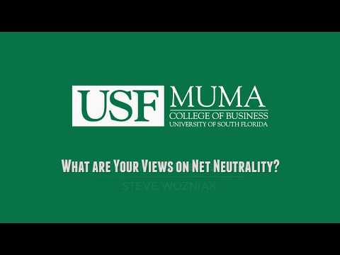 4 USF Muma Thought Leader Series Featuring Apple CoFounder Steve Wozniak: Net Neutrality