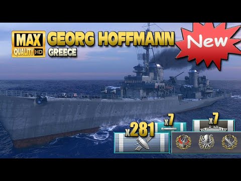 NEW destroyer Georg Hoffmann in action - World of Warships