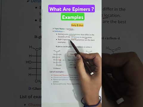 Epimers | Definition | Examples #epimers #chemistry #pharmacy #gpat2025 #gpat2024 #biochemistry