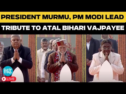 LIVE: PM Modi, President Pay Tribute To Atal Bihari Vajpayee On His 100th Birth Anniversary