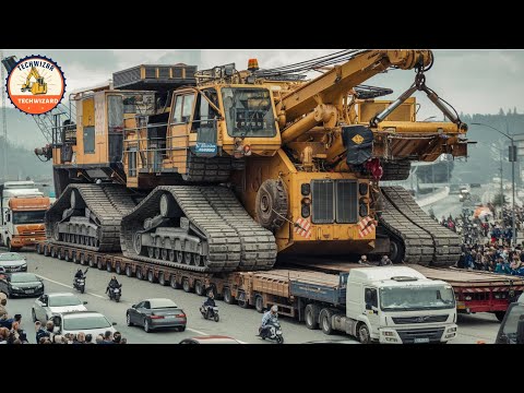 Extreme Oversize Load Transport, Incredible Trucking Skills in Action