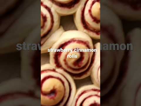 Strawberry Cinnamon Rolls | Recipe in Comments!