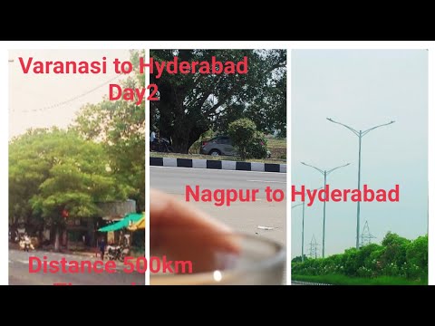 Nagpur to Hyderabad distance 500km(day 2 of Varanasi to Hyderabad)#travel #roadslikethese #roadtrip