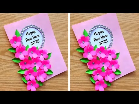 DIY - New Year Card Making | Happy New Year Card Idea | Handmade New Year Card 2025