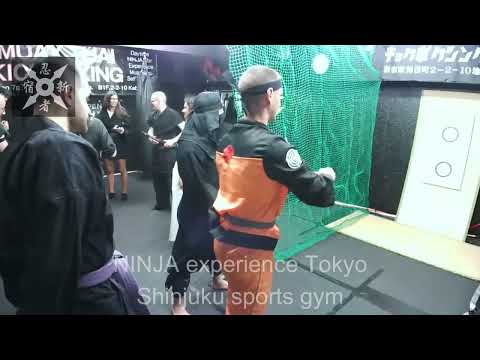 Real Naruto's Shuriken Skills Ninja Experience Tokyo　Shinjuku Sports Gym