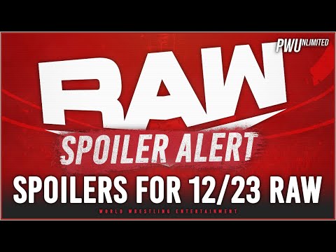 Monday Night RAW Spoilers For 12/23 Show