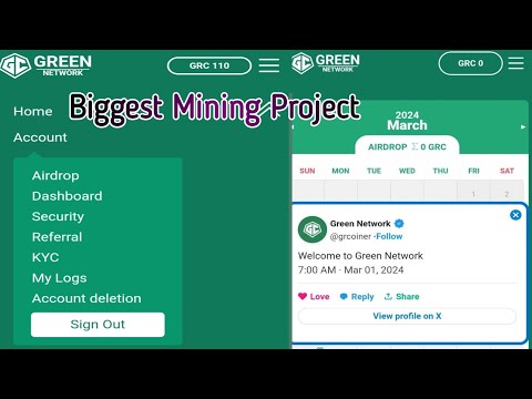 Green Network 2024 !! daily claiming biggest project