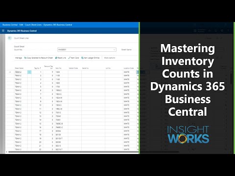 Mastering Inventory Counts in Dynamics 365 Business Central