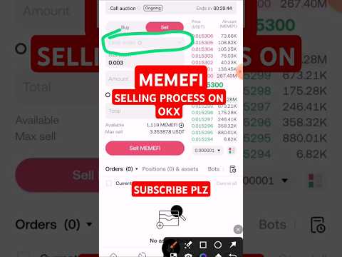 How to sell Memefi Tokens on OKX Exchange💯 Full video #memefi #memeficoinupdate