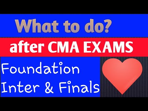 What to do? After CMA DEC 2019 EXAMS