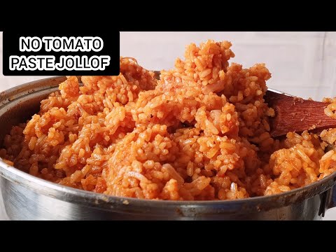 Jollof Rice Recipe you will enjoy | No Tomato paste Tasty Jollof Rice