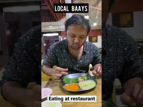 Corporate shoki vs local baays | Eating at restaurant