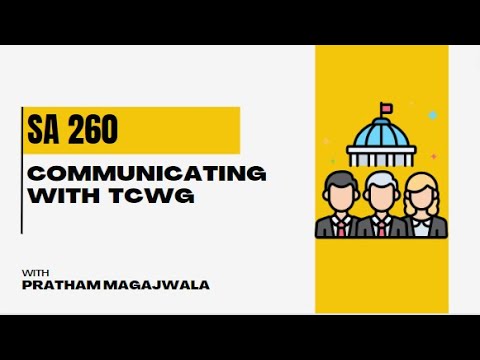 SA 260 Communication with TCWG | CA FINAL AUDIT |