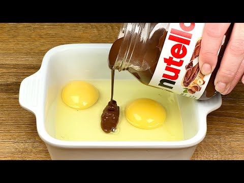 Combine 2 eggs and Nutella!Few people know this recipe!You will be surprised!