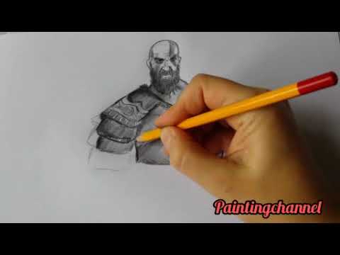 Drawing Kratos - God of War Ragnarök