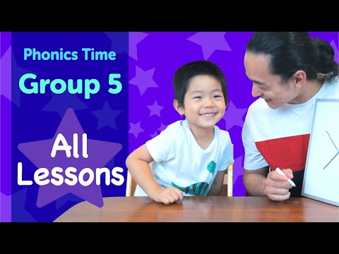 Group 5: All Videos | Phonics Time with Masa and Junya | Made by Red Cat Reading