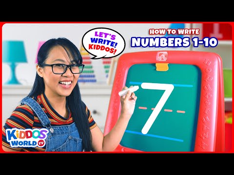 How to Write Numbers 1-10 and Learning Basic Counting for Kiddos