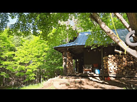 Overnight trip to the off- grid cabin | Cabin clean up | Spring in Canada (Part 2)