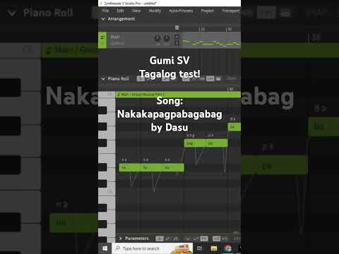 Gumi SV Tagalog test! #synthv