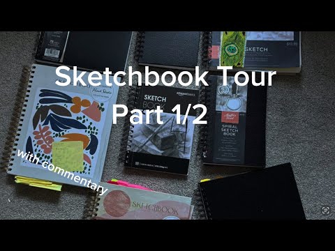 Sketchbook Tour Part 1/2 (with commentary) #sketchbooktour #furry #smallartist