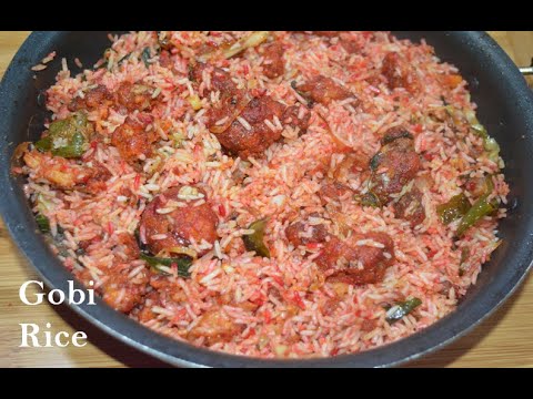 Easy Gobi Fried Rice Recipe | Cauliflower Fried Rice | Lunch Box Recipes