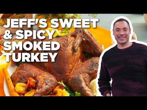 Jeff Mauro's Sweet and Spicy Smoked Turkey with Smoked Gravy | The Kitchen | Food Network