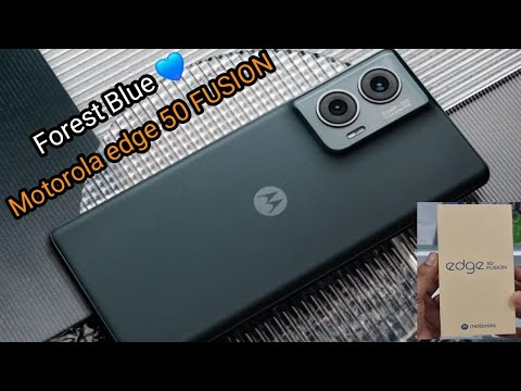 Motorola edge 50 FUSION Unboxing 📱 Forest Blue Colour 🔵 💙