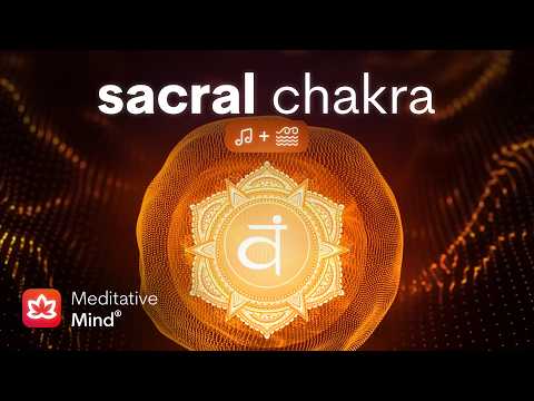 SACRAL CHAKRA Healing Vibrational Sound Bath w/ OCEAN Sounds | Emotional Balance + Sexual Healing