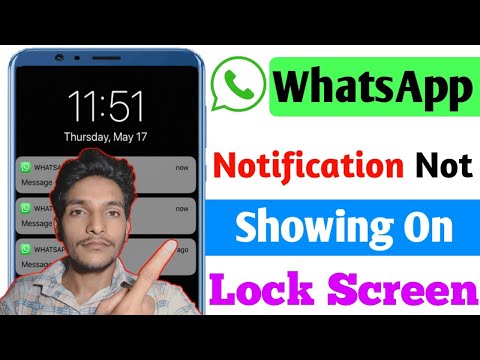 WhatsApp Notification not showing on lock screen | Whatsapp Notification nahi dekh raha hai