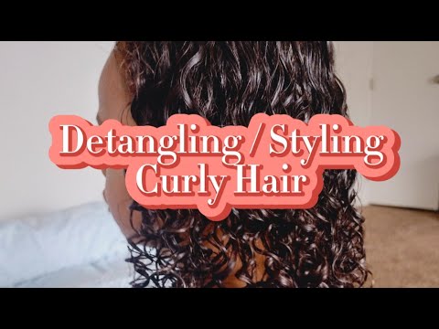 Detangling / Styling Curly Hair #detangling #curlyhair