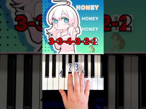 Honeypie Piano Tutorial #shorts @SeanWayStudio