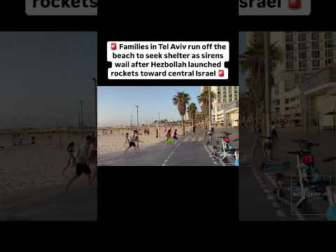 How children in Israel spent their day on the beach today.