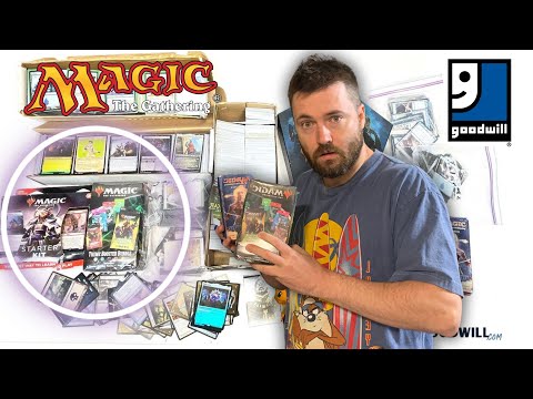 The Biggest Goodwill Magic The Gathering Collection I've Ever Purchased! 25 POUNDS - Pt 2