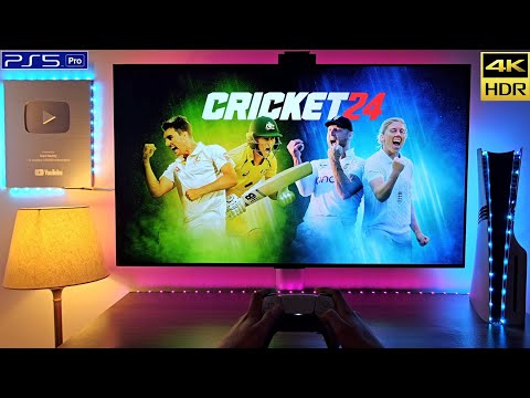 CRICKET 24 (PS5 PRO) 4K HDR 60FPS | Better than Football Game ?